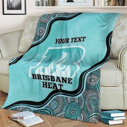 Custom Brisbane Heat Blanket Indigenous Art Grunge Style