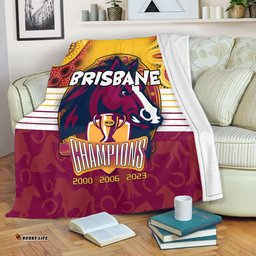 Brisbane Broncos Premium Blanket Talent Win Games But Teamwork And Intelligence Win Championships With Aboriginal Style