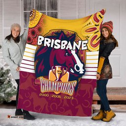 Brisbane Broncos Premium Blanket Talent Win Games But Teamwork And Intelligence Win Championships With Aboriginal Style