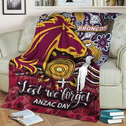 brisbane broncos premium blanket anzac day poppy flowers with aboriginal