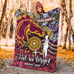 brisbane broncos premium blanket anzac day poppy flowers with aboriginal