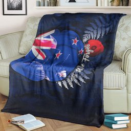 vibehoodie blanket new zealand anzac day poppy premium blanket