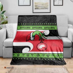New Zealand Funny Christmas Blanket Maori Tiki