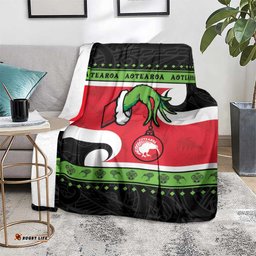 New Zealand Funny Christmas Blanket Maori Tiki