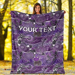 Custom Personalised Australian Boomerang Premium Blanket Indigenous Australia Graceful