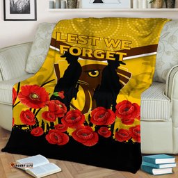 Hawks ANZAC Day Blanket Indigenous Art