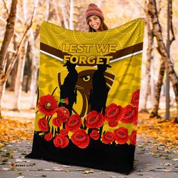 Hawks ANZAC Day Blanket Indigenous Art
