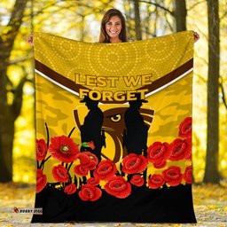 Hawks ANZAC Day Blanket Indigenous Art
