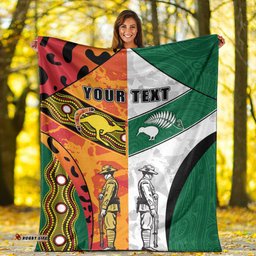 Custom ANZAC Day Australia New Zealand Mix Premium Blanket