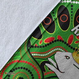 South Sydney Rabbitohs Premium Blanket Indigenous Premiers The King Green