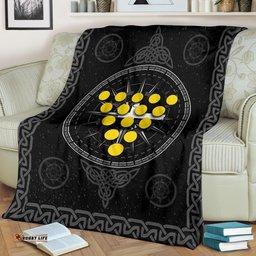 Cornwall Celtic Premium Blanket Celtic Compass With Cornish Symbols