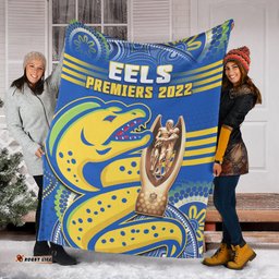Parramatta Rugby Premium Blanket Eels Premiers Indigenous Artsy