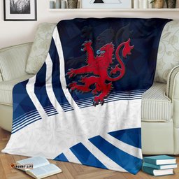 Scotland Celtic Premium Blanket Scottish Flag Lion Polygon Style