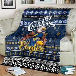 Eagles Football Xmas Blanket Australia AFL Mascot