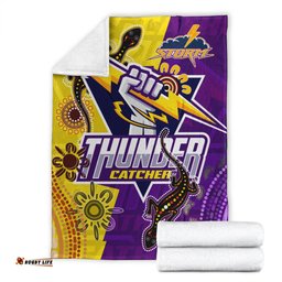Storm Aboriginal Rugby Custom Blanket The Indigenous Storm Thunder Catcher 06