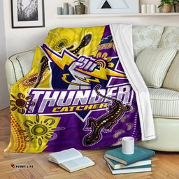 Storm Aboriginal Rugby Custom Blanket The Indigenous Storm Thunder Catcher 06