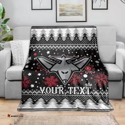 Custom Bombers Football Blanket Christmas Vibe 07