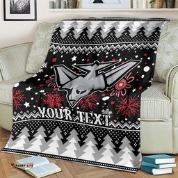Custom Bombers Football Blanket Christmas Vibe 07