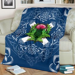 Scotland Premium Blanket Saltire Thistle