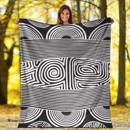Australia Aboriginal Premium Blanket Indigenous Symbol Dot Painting Art Ver 3