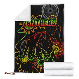 Panthers Rugby Blanket Custom Indigenous Black Panthers Blanket
