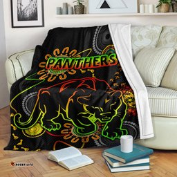 Panthers Rugby Blanket Custom Indigenous Black Panthers Blanket