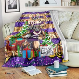 Storm Rugby Merry Christmas Blanket Indigenous Australian Art