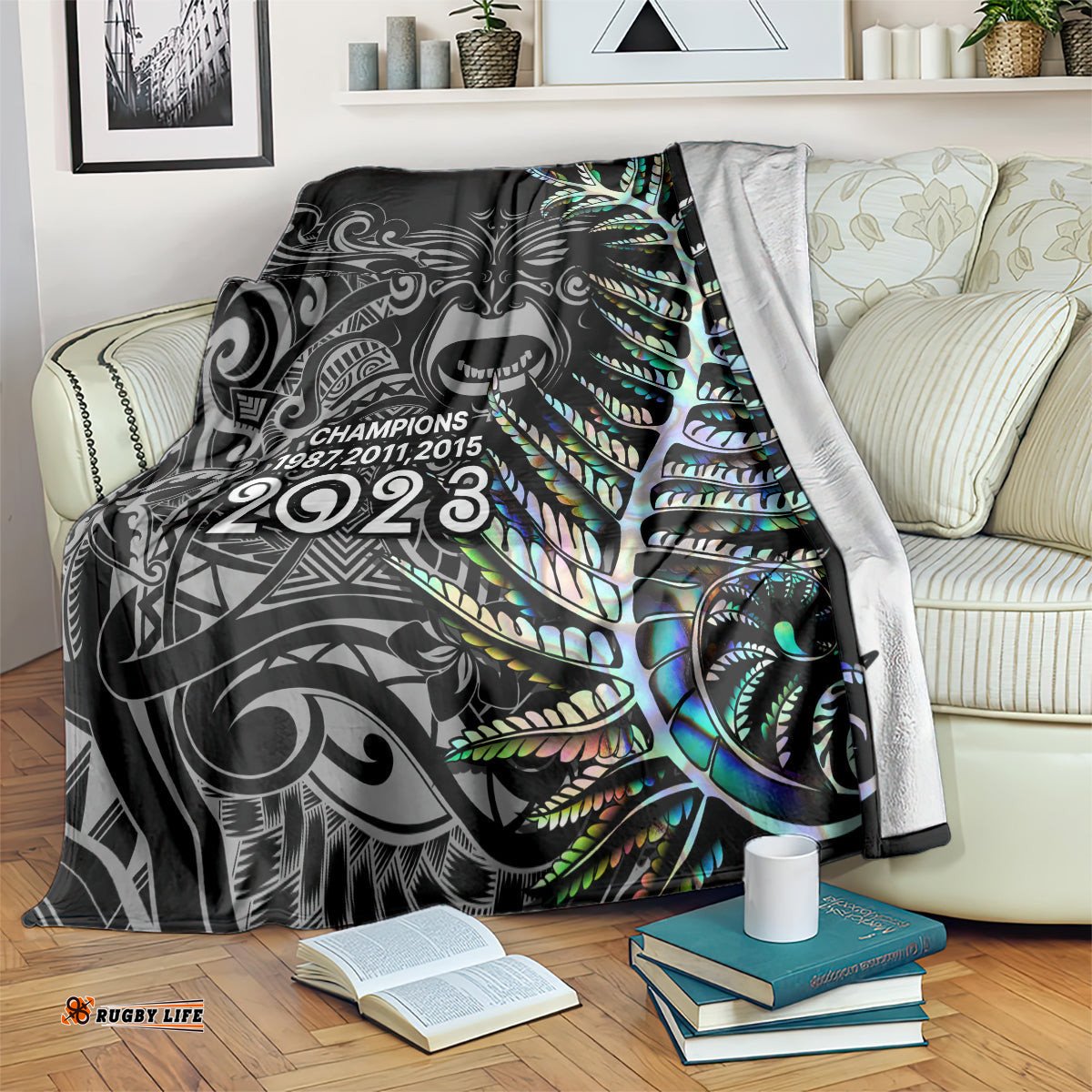 New Zealand Rugby Blanket NZ Black Fern Champions History With Papua Shell