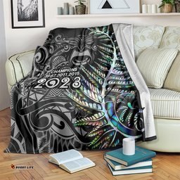 New Zealand Rugby Blanket NZ Black Fern Champions History With Papua Shell