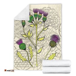 Scotland Luxury Scottish Thistle Blanket