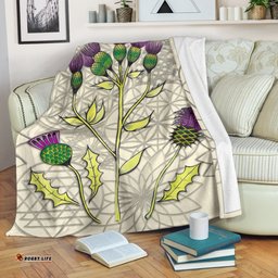 Scotland Luxury Scottish Thistle Blanket