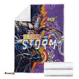 Storm Aboriginal Rugby Blanket Super Storm Thunder Power 08