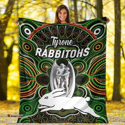 Tyrone South Sydney Rabbitohs Premium Blanket Indigenous Premiers Trophy Black