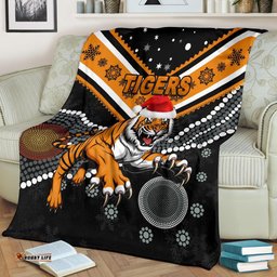 Wests Christmas Premium Blanket Tigers Indigenous