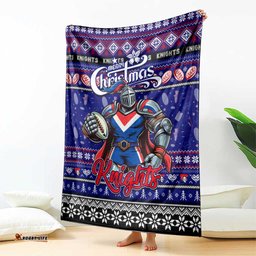 Knights Rugby Xmas Blanket Australia NRL Mascot
