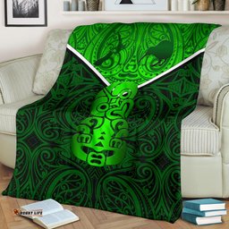 New Zealand Maori Rugby Premium Blanket Pride Version Green