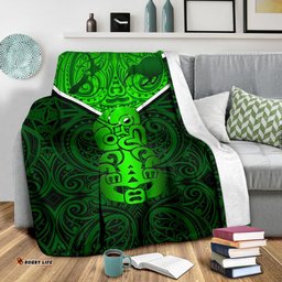 New Zealand Maori Rugby Premium Blanket Pride Version Green