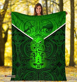 New Zealand Maori Rugby Premium Blanket Pride Version Green