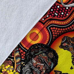 Australia Aboriginal Kangaroo Combine New Zealand Maori Kiwi Bird Blanket