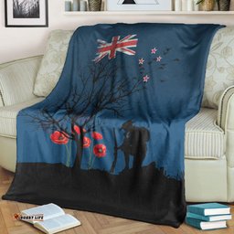New Zealand ANZAC Lest We Forget Remebrance Day Premium Blanket