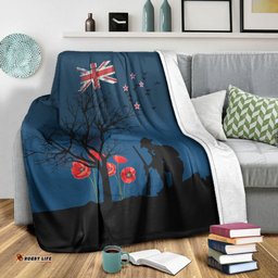 New Zealand ANZAC Lest We Forget Remebrance Day Premium Blanket