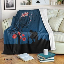 New Zealand ANZAC Lest We Forget Remebrance Day Premium Blanket