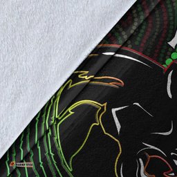 Custom Personalised Panthers Rugby Permium Blanket The Riff Premiers Aboriginal Art