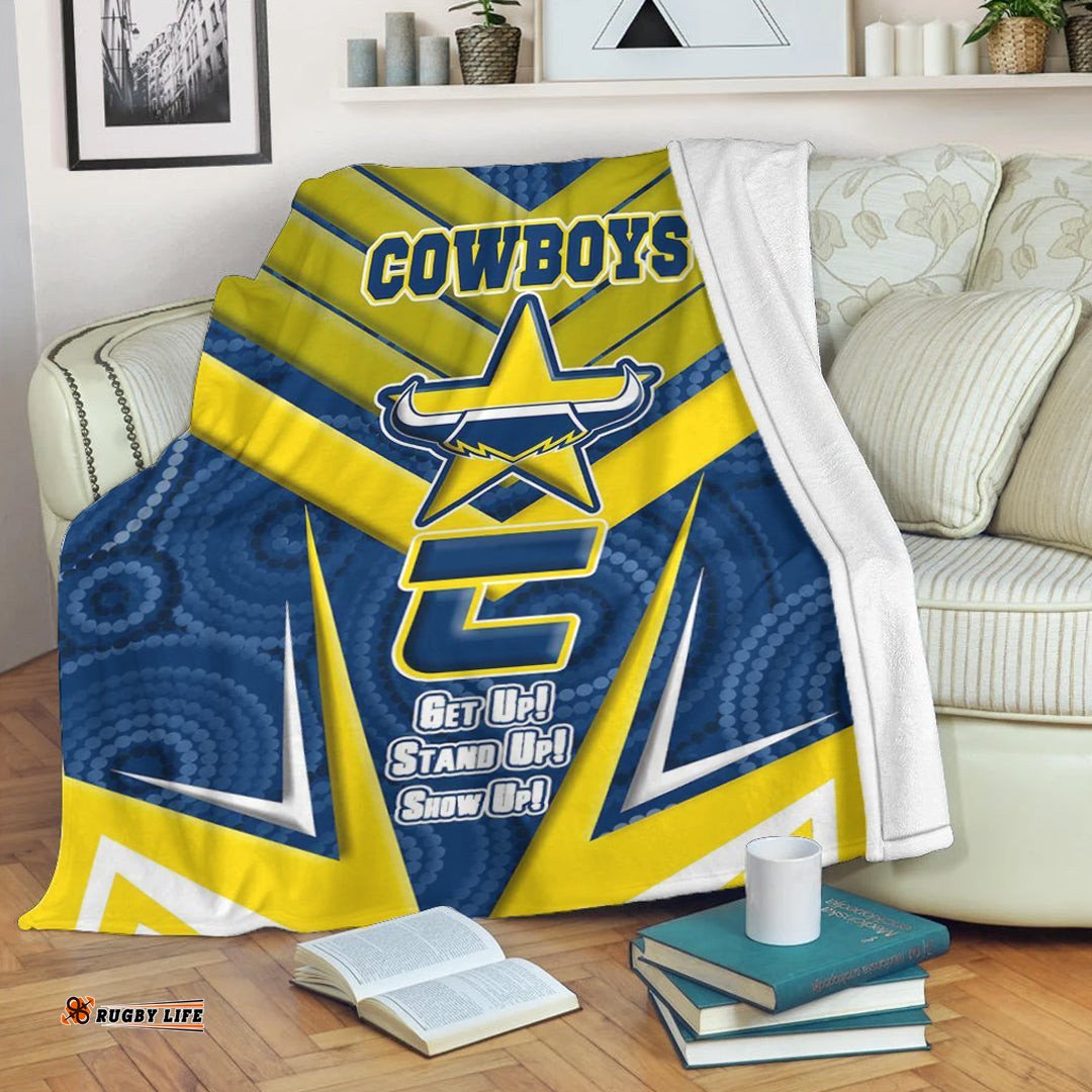North Queensland Cowboys Naidoc Sporty Style Premium Blanket