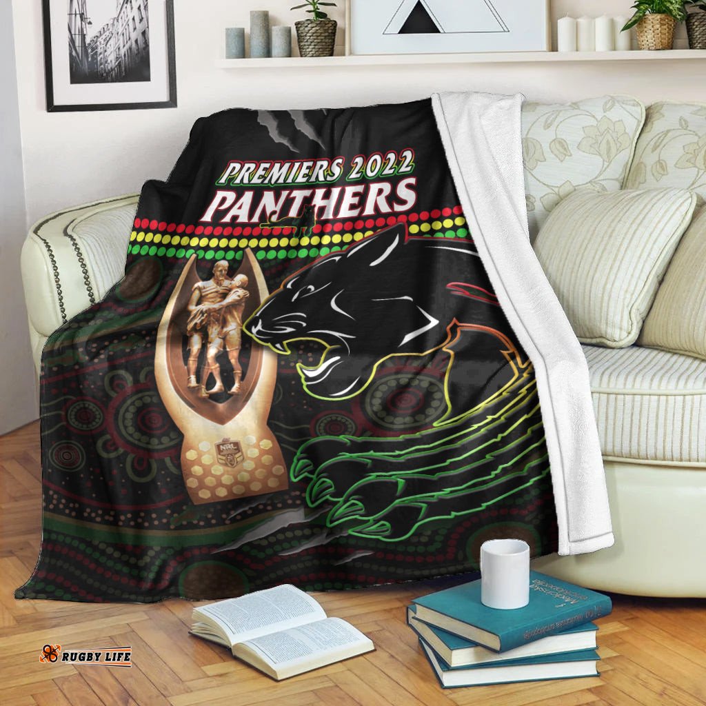 Panthers Rugby Permium Blanket The Riff Premiers Aboriginal Art