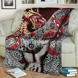 St. George Rugby Indigenous Patronage Blanket St. George Illawarra Dragons Bloods In My Veins