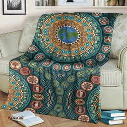 Aboriginal Blanket Aboriginal Earth Dot Painting