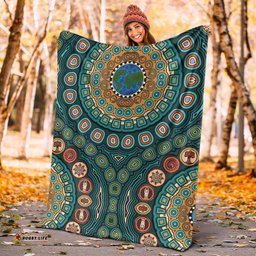 Aboriginal Blanket Aboriginal Earth Dot Painting