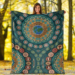 Aboriginal Blanket Aboriginal Earth Dot Painting