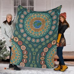 Aboriginal Blanket Aboriginal Earth Dot Painting